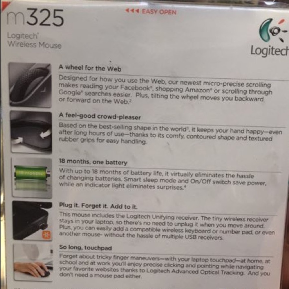 Wireless Logitech Mouse - Picture 2 of 2